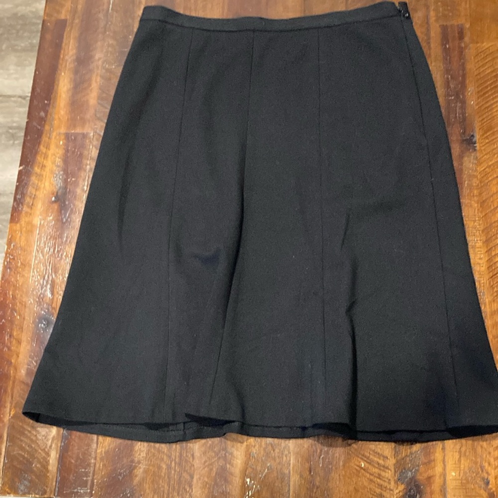 Talbots black knit work skirt 8